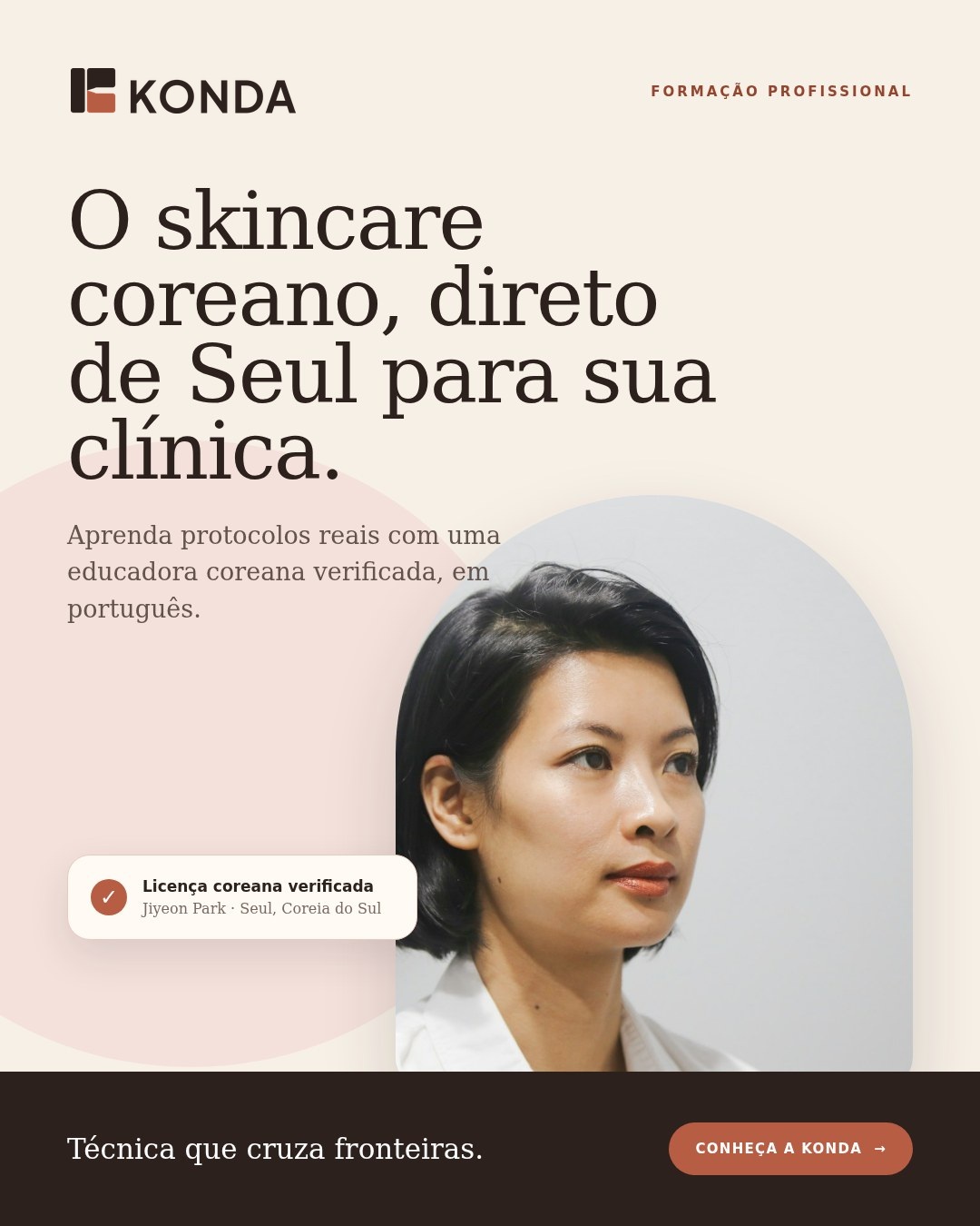 KONDA concept ad with the educator